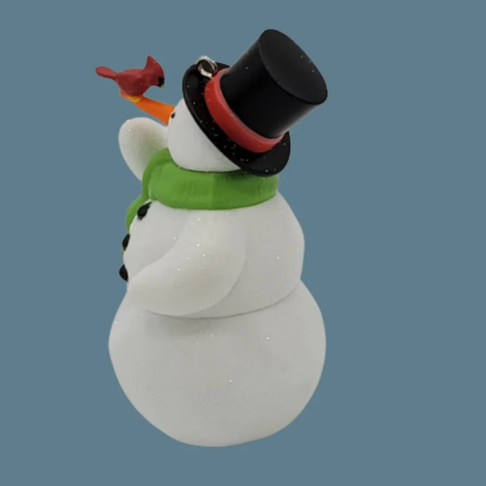Hallmark Keepsake Winter Friends Snowman Cardinal Christmas Ornament w Box 2011